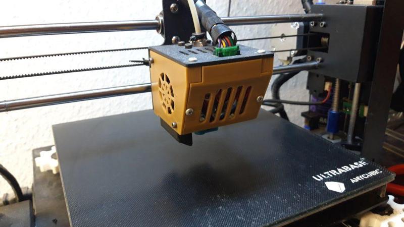 Anycubic i3Mega Hot End Mod, Closed Design