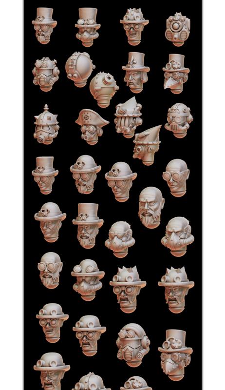 Steam Marines HEADS
