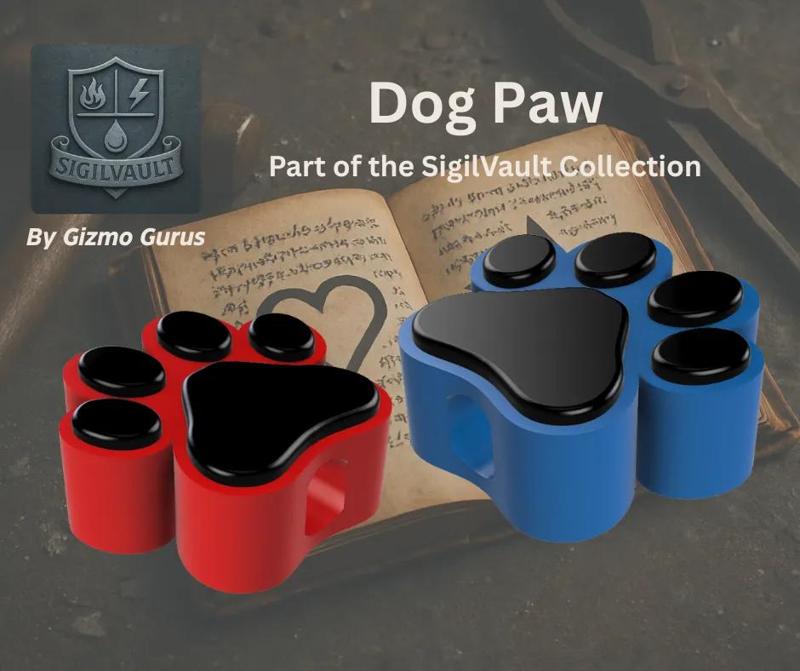 Dog Paw Bead – SigilVault Series   