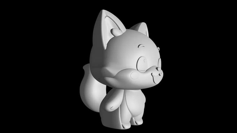 Chibi Foxy Buddy – Cute Manga-Style Desk Companion   