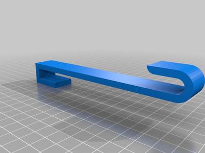 Bathroom hook for 10mm glass door