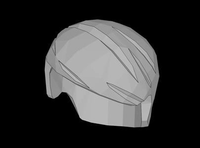 Lego Compatible (15500.dat) Minifig Hair Short Combed Sideways Part Right   