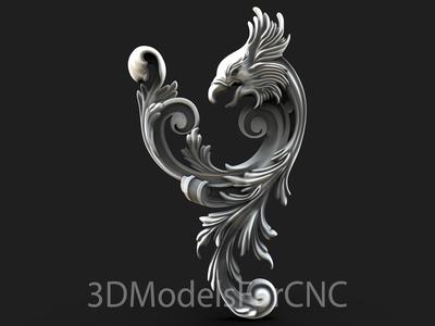 3D Model STL File for CNC Router Laser & 3D Printer Eagle 16