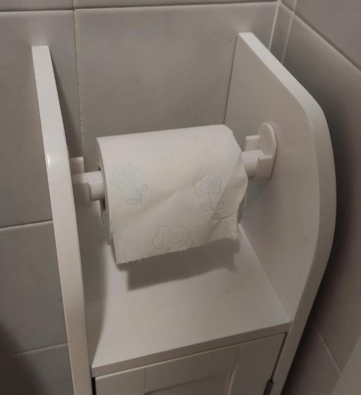 Upgrade for toilet paper roll holder cabinet