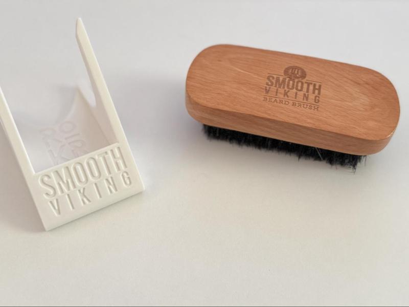 "Smooth Viking" beard brush holder