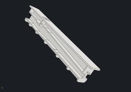 Fridge Crisper Drawer Center Rail   