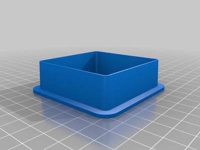 20mm-80mm (by 5mm) square cookie cutters, 20mm high