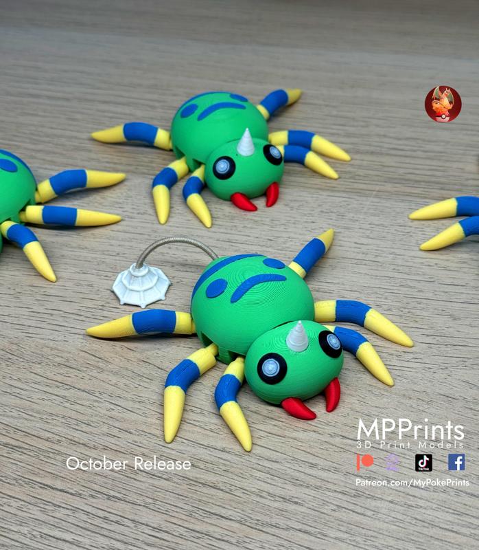 Articulated Spinarak - Multicolor ready