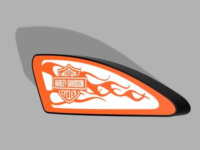 Harley Davidson Tank LED Lightbox Sign