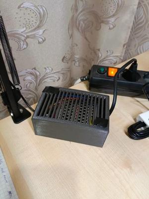 Housing for an LED lamp power supply.   