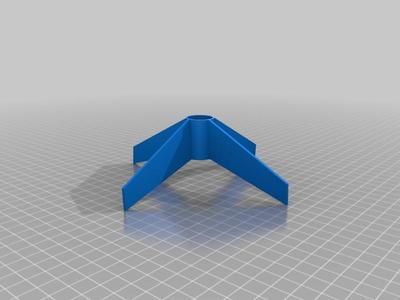 Tilted Fins for Estes Wizard (1292) Model Rocket