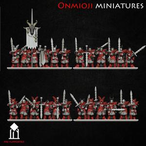 vampire knights with twohanded swords on foot 10mm