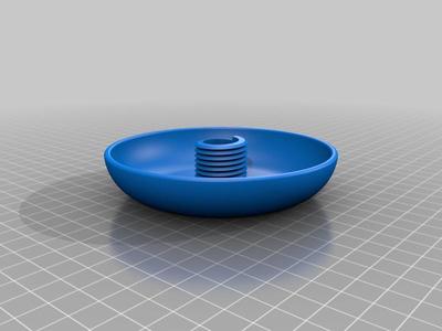 Parasol top with hole for ornament