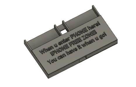 Phone holder for hallway