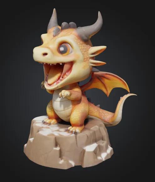 Cute baby dragon   