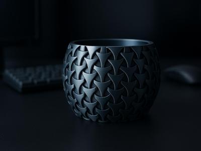 Interlock Weave Planter / Bowl - Botany Chic