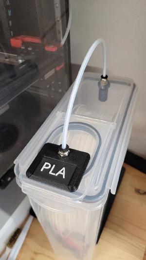 Filament box label holder   