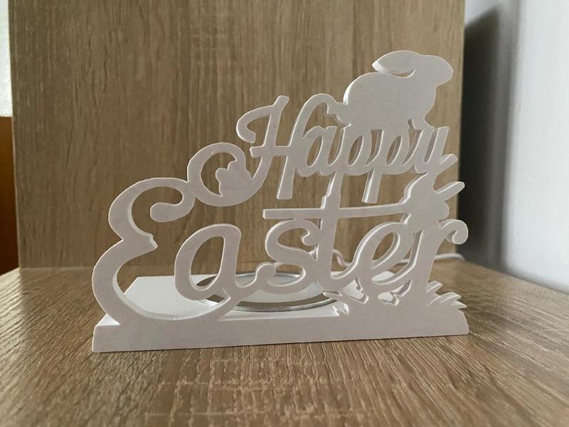 Happy Easter Lamp or Decor   