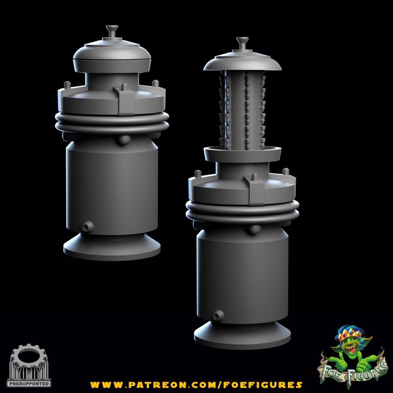 Scifi Cryo Embryo Storage Tanks