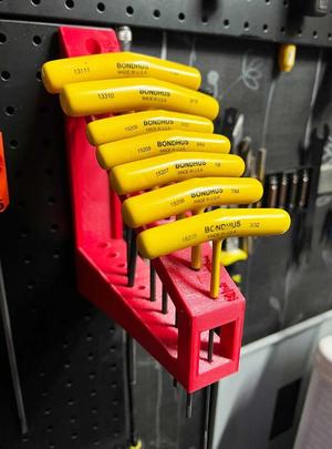 Bondhus T-Handle Rack (SAE) for Pegboard