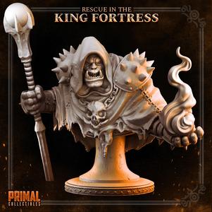 Orc spellcaster - BORGAKH THROGSON - Bust-  April 2023 - RESCUE IN THE KING FORTRESS -  MASTERS OF DUNGEONS QUEST