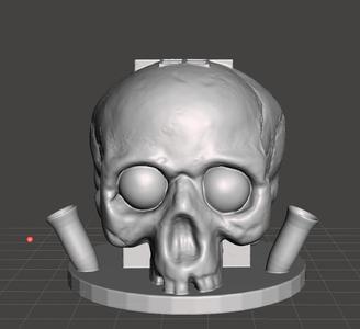 skull deco usb pen holder