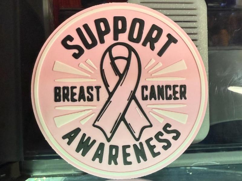 SUPPORT BREAST CANCER AWARENESS COASTER 