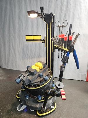 Rear rail and overhead light   