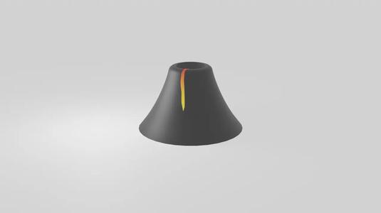 Volcano Pen Holder   