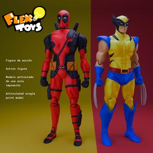 Deadpool and Wolverine Performance Flexi Action Figure