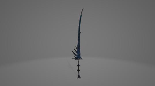 MONSTER HUNTER WORLD AZURE RATHALOS LONG SWORD