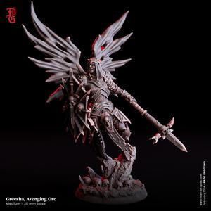 Greesha, Avenging Orc (Orc/Aasimar)