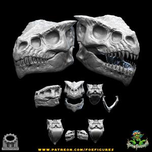 Realistic Lizardfolk Skull!