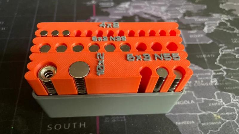 Gridfinity Modular Magnet Storage System   