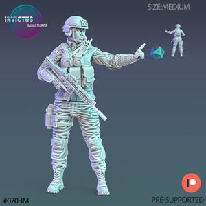 Soldier Squad Operator / Space Officer / Cyberpunk Warrior / Invasion Army / Trooper Attack / Sci-Fi Encounter