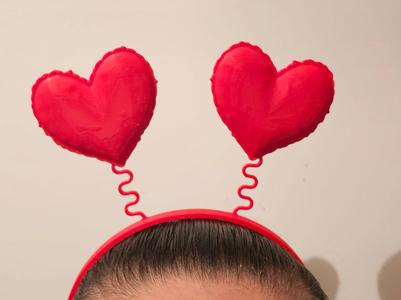 Valentine's Day Hair band - pillow heart NO AMS