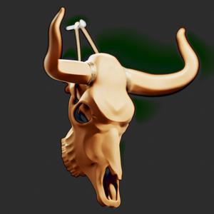 Skull Cow bull cow Skull Cow bull Stylized