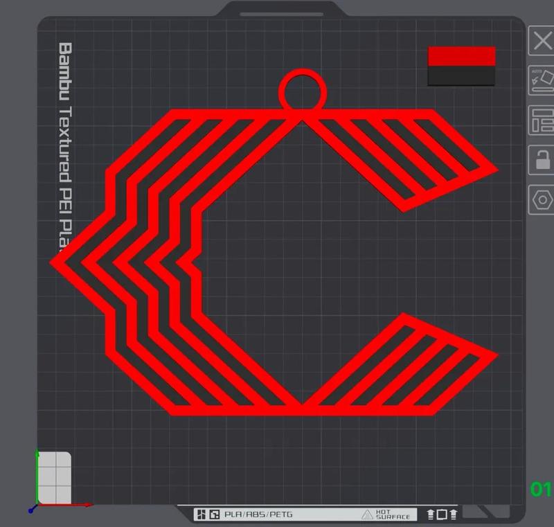 Cincinnati Reds City Connect Oversized Necklace Logo   