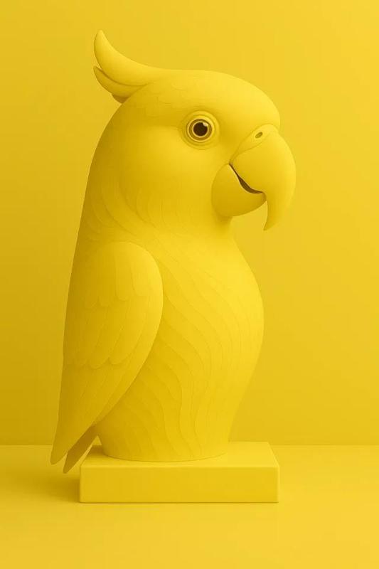 Parrot – Colorful Tropical Bird Figurine   