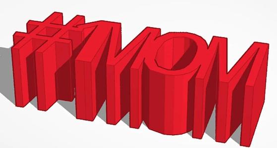 #1Mom sign for mother's day   