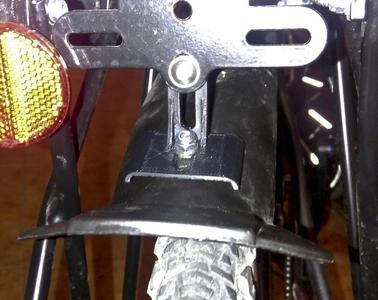 Bike rear fender - end mount