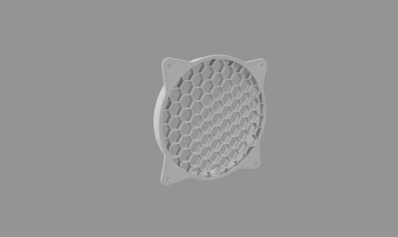 Round Honeycomb Grill for 120mm Fan   