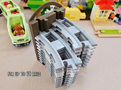 Duplo compatible Train Rail Holder Storage