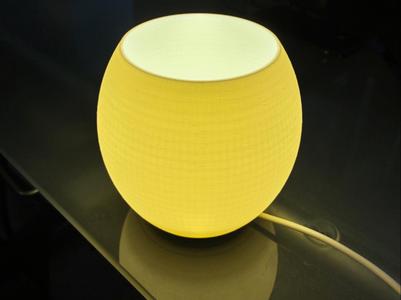 Globe Lamp with Bambu Puck LED  Lamp Twist Base