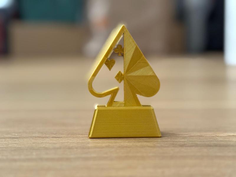 Poker trophy / card game award