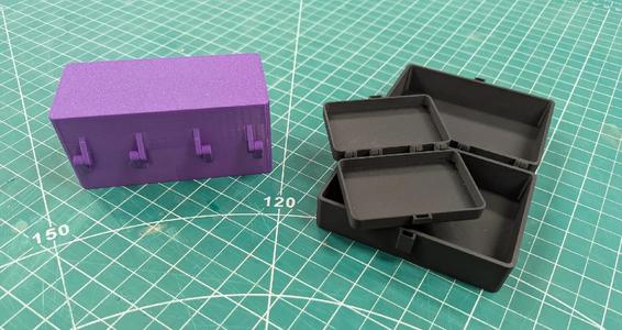 Parametric Hinged Box (F360) Print-in-place/No supports/No pins   
