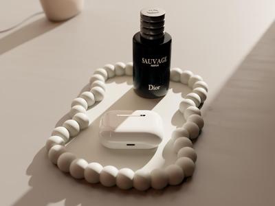 Irregular aesthetic decor serving tray bubbles