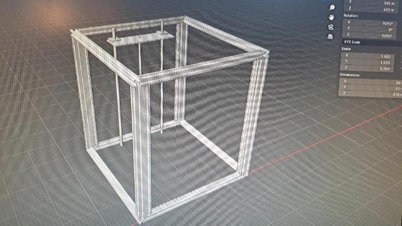Basic Creality Ender 5/ 5 Pro Frame with Z Axis   