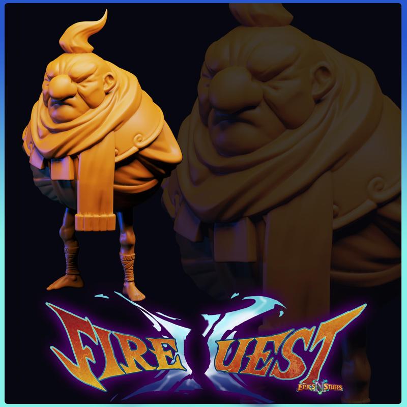 Yawn, Fire Quest II Miniature/Statue - Pre-Supported