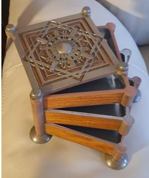 3 tier trinket box with rotating drawers